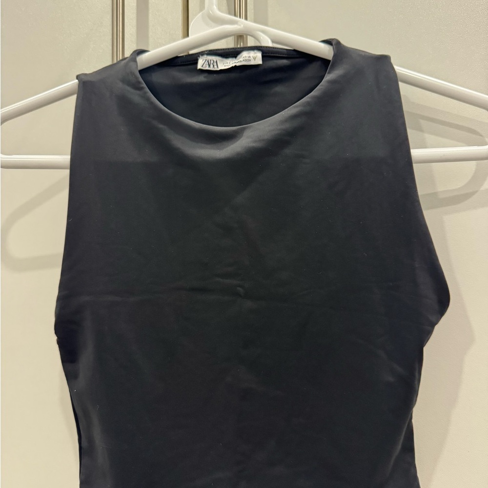 Zara Elegant Black Tank Top